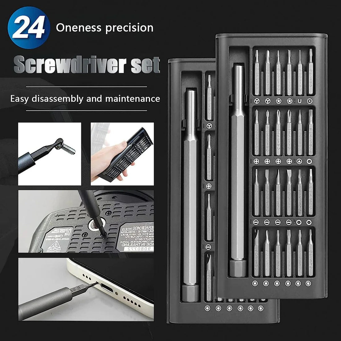 24-in-1 Professional Precision Magnetic Screwdriver Set with  Box